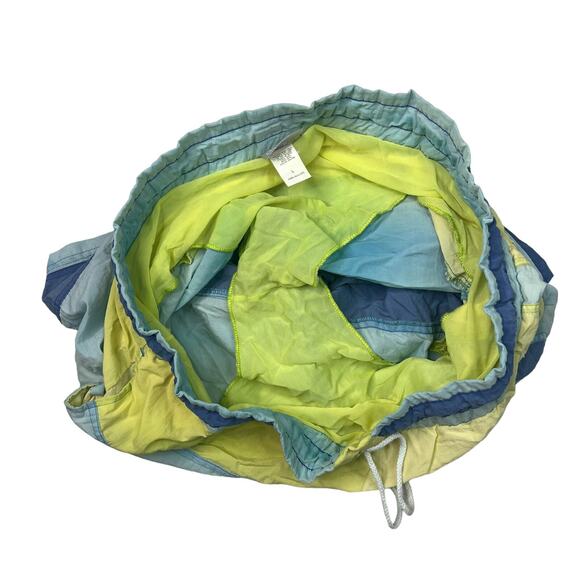 Adidas VTG 80s Swim Trunks Shorts 5" Inseam Built In Liner Blue Green Large - Picture 4 of 6